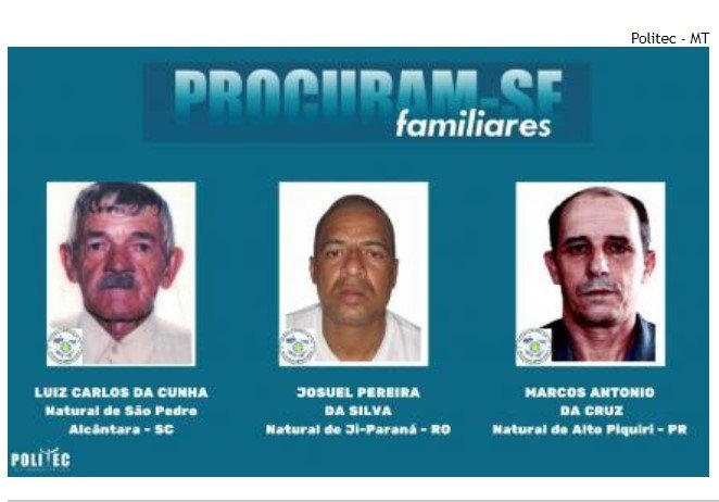 Instituto Médico Legal busca localizar famílias para liberação de 3 corpos