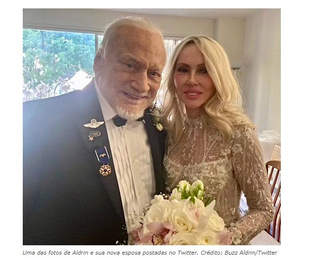 Buzz Aldrin, segundo homem na Lua, se casa no aniversário de 93 anos
