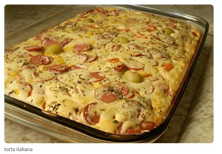 Torta italiana de liquidificador simples e muito fácil de preparar é só bater os ingredientes e assar