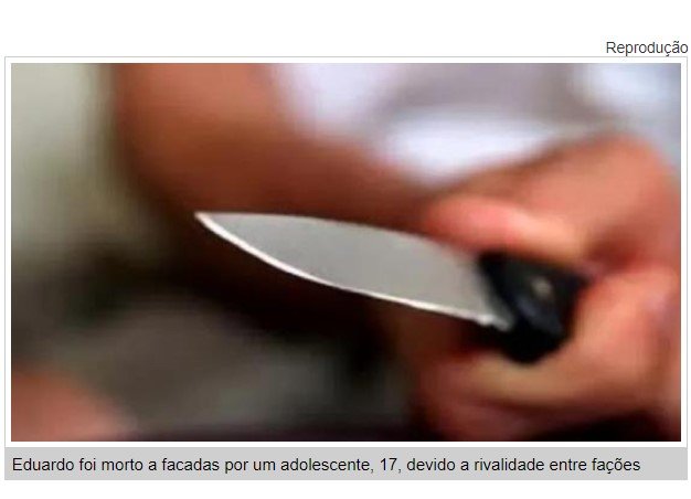 Bandido de 17 anos mata adolescente a facadas e enterra em matagal
