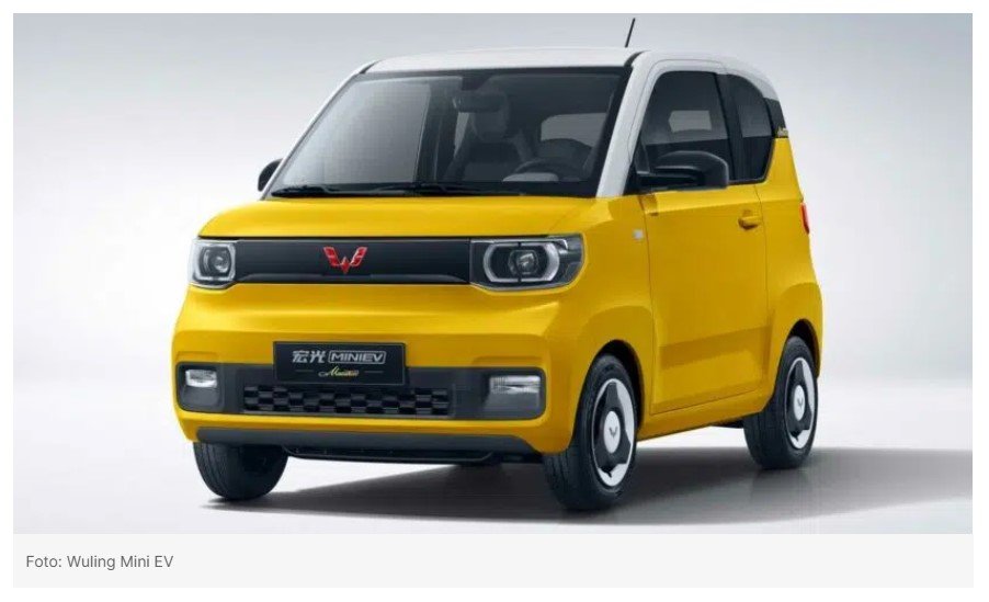 Carro elétrico mais barato do mundo, Wuling Mini EV, com valor equivalente a R$ 25 mil chega a 1 milhão de unidades vendidas