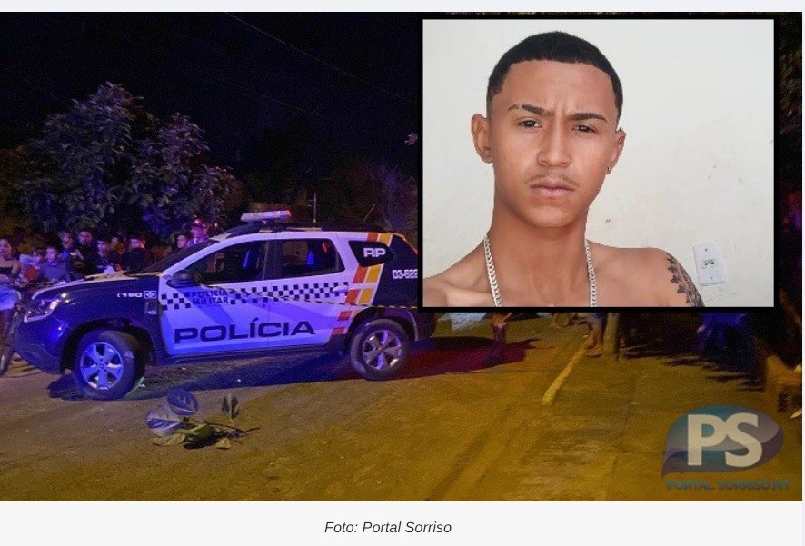 Sorriso: adolescente de 17 anos é morto a tiros