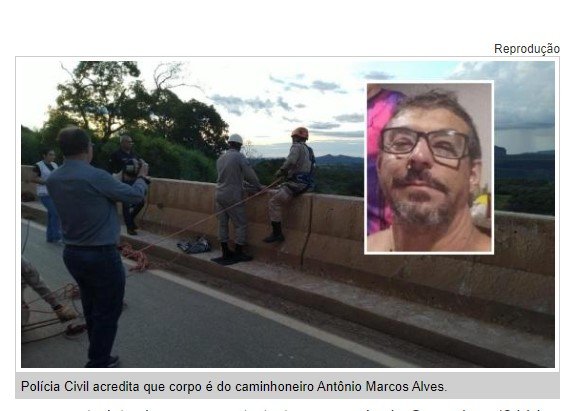 Polícia encontra em saco plástico o corpo de caminhoneiro desaparecido há 13 dias
