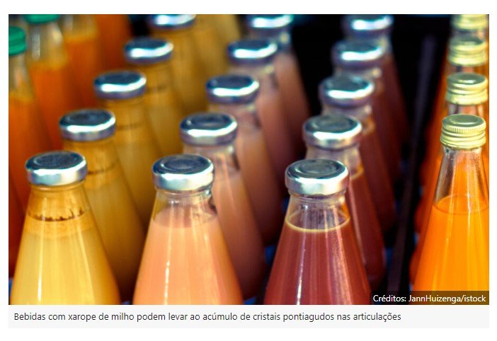 Estas bebidas causam acúmulo doloroso de cristais nas articulações