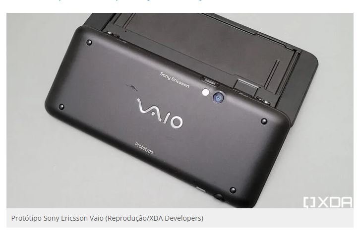 Sony Ericsson criou smartphone Vaio com Android que nunca foi lançado