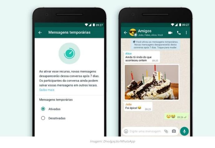 Finalmente! WhatsApp lança mensagens temporárias que desaparecem em 7 dias