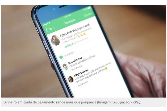 PicPay passa a ter rendimento maior que Nubank na conta digital