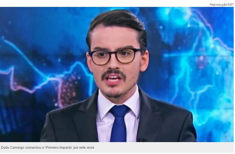 Dudu Camargo é demitido do SBT após 15 anos de emissora