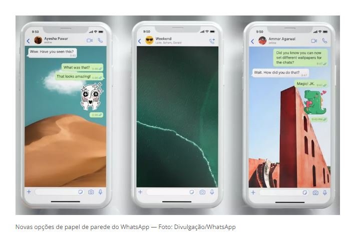 WhatsApp ganha busca de figurinhas e papéis de parede personalizados