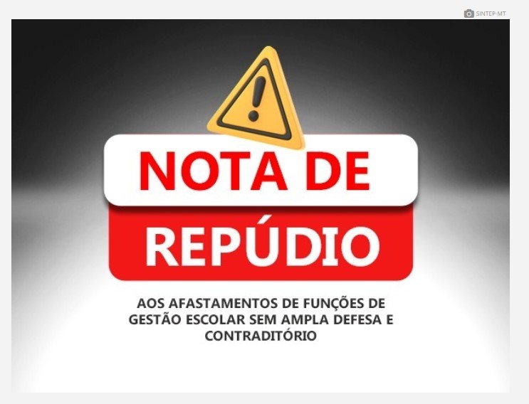 NOTA DE REPÚDIO AOS AFASTAMENTOS DE FUNÇÕES DE GESTÃO ESCOLAR SEM AMPLA DEFESA E CONTRADITÓRIO