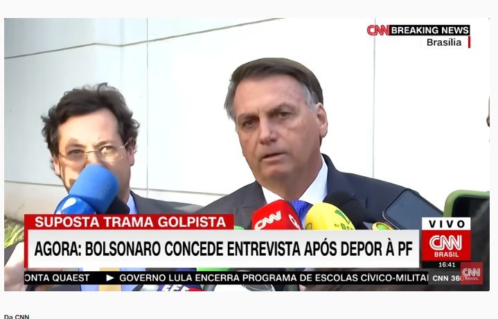 Após depoimento à PF, Bolsonaro nega plano golpista com Marcos do Val: 'Ele que responda pelos atos dele'