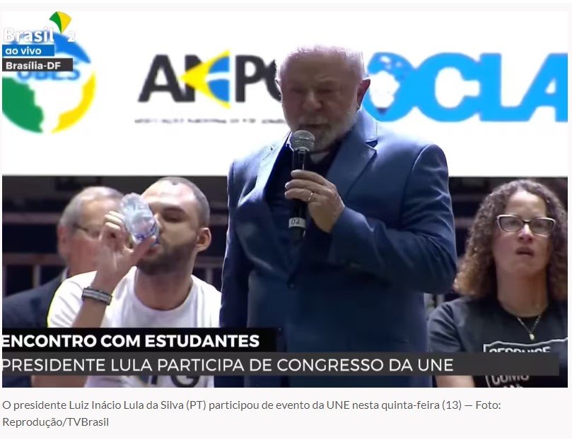 'Vocês conheceram o nazismo em 4 anos', diz Lula a estudantes na UNE