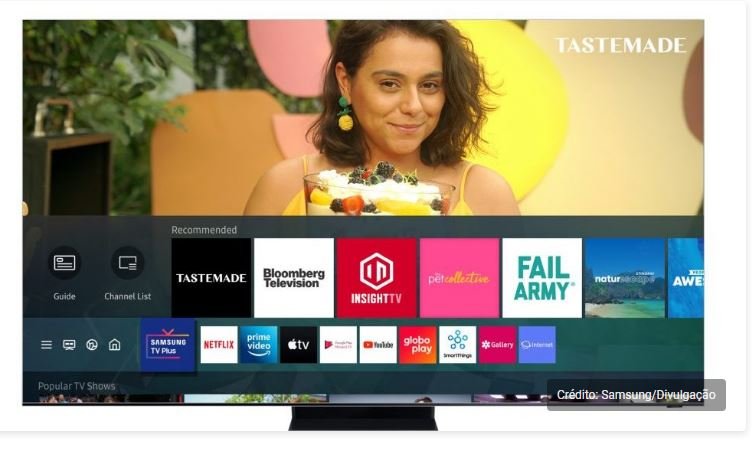 Smart TVs da Samsung no Brasil ganham plataforma de streaming gratuita