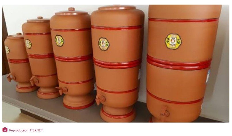 Atenção para quem toma água de filtro de barro