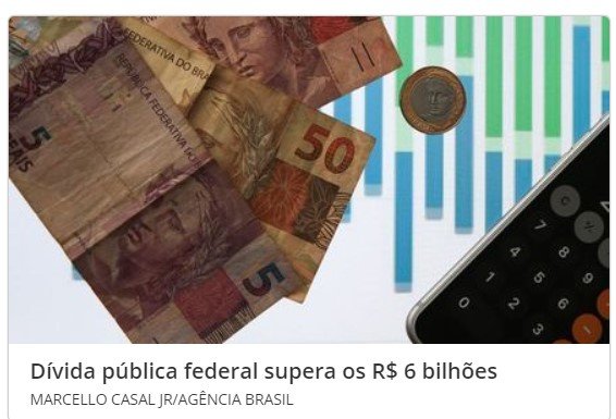 Dívida pública federal cresce e atinge R$ 6,2 trilhões em junho, diz Tesouro