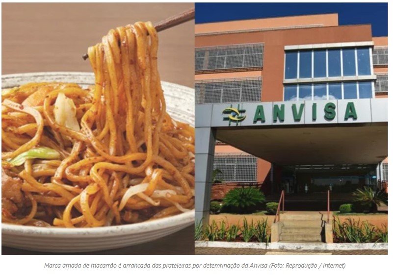 Determinação da Anvisa: Marca amada de macarrão é arrancada das prateleiras após uso de substância tóxica