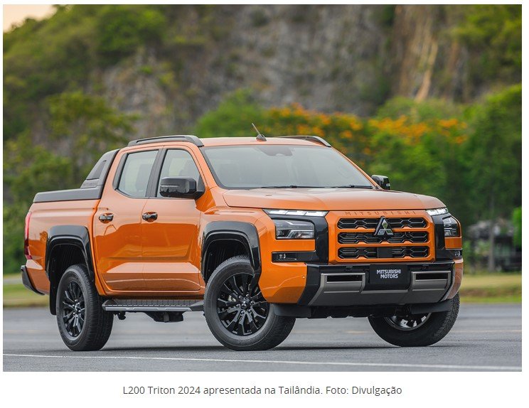 Mitsubishi L200 Triton 2024 muda completamente em sua sexta geração
