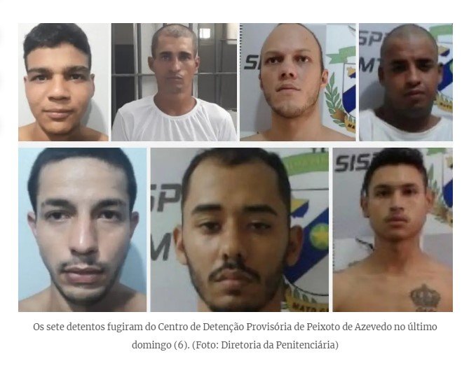 Suspeito de ajudar na fuga de 7 detentos em Peixoto/MT é preso com explosivos