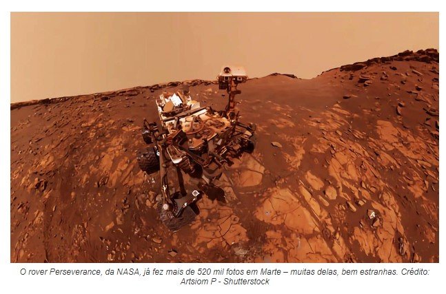 Rover da NASA fotografa 'tubarão' e 'caranguejo' em Marte