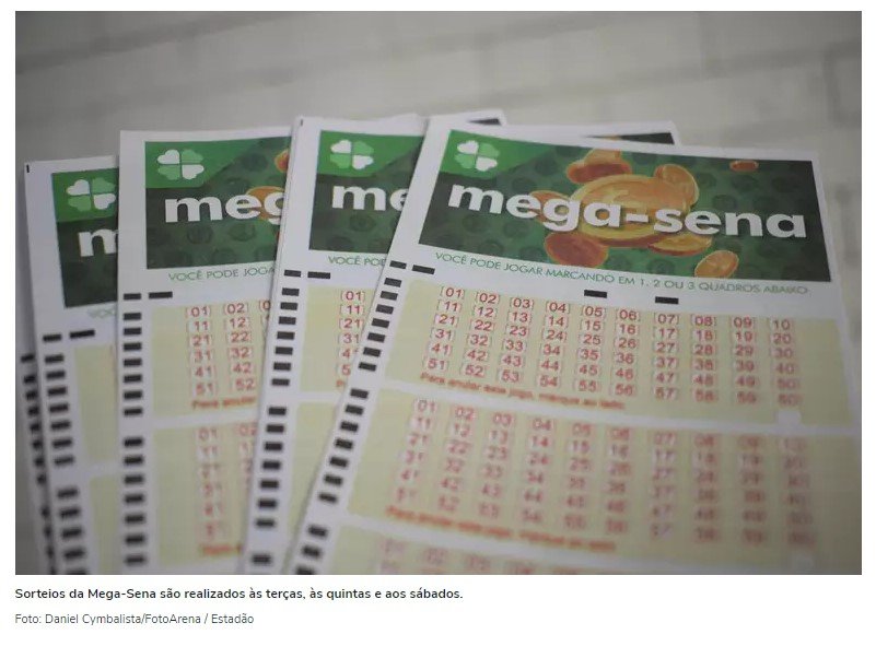 Mega-Sena: prêmio acumula de novo e sobe para R$ 42 milhões; veja dezenas