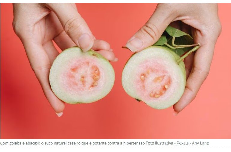 Com goiaba e abacaxi: o suco natural caseiro que é potente contra a hipertensão