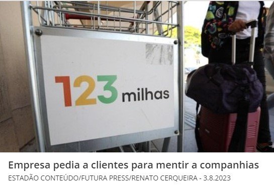 CPI revela emails em que empresa da 123milhas pede a clientes para mentir a companhias aéreas