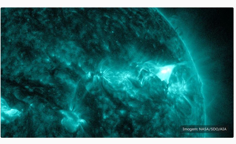 Tempestade solar chega à Terra antes do previsto