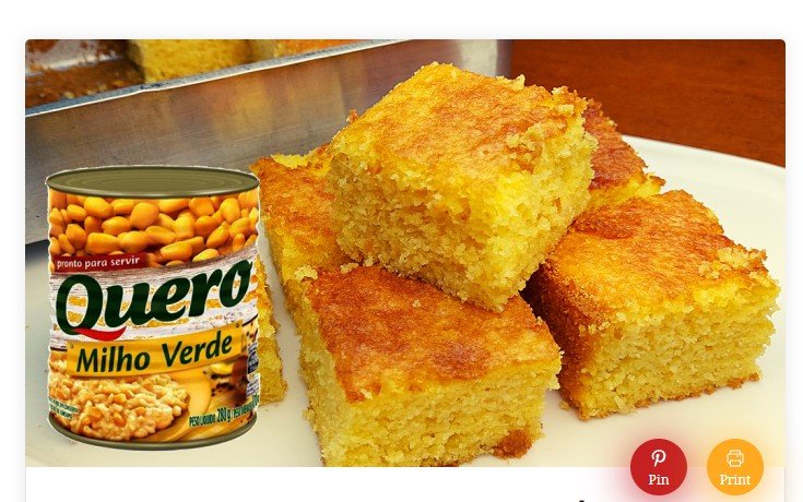 BOLO DE MILHO DE LATINHA, FÁCIL E DELICIOSO