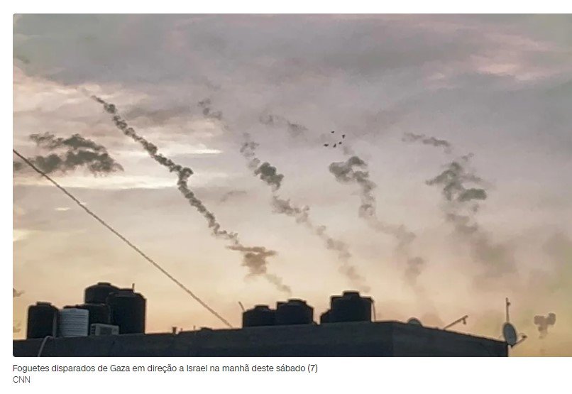 Israel é bombardeado por mísseis vindos de Gaza; Hamas assume autoria do ataque