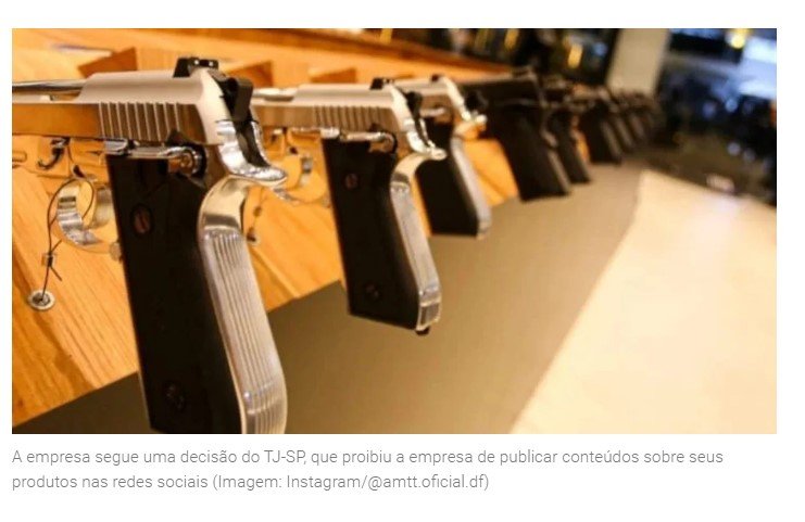 Taurus (TASA4) comunica suspensão de anúncios; armas novas sairão só em portal da empresa