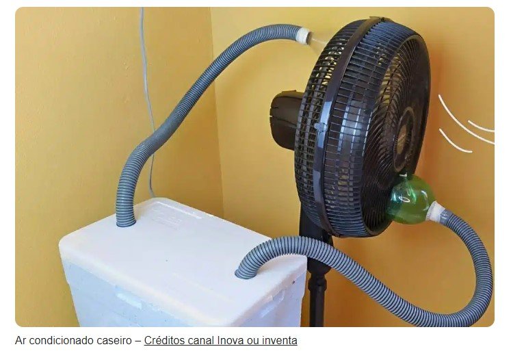 Fiz um ar condicionado caseiro potente usando ventilador e isopor que gelou todo meu quarto