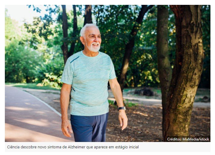 Ciência descobre novo sintoma de Alzheimer que aparece no estágio inicial