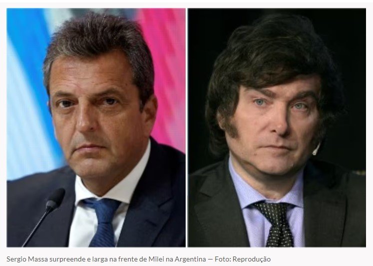 Eleições na Argentina: Massa e Milei disputarão o segundo turno da eleição presidencial na Argentina