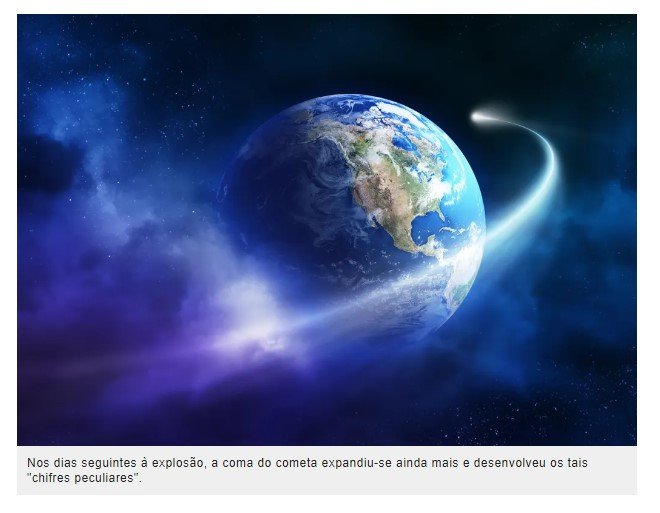 ‘Cometa do Diabo’: um objeto três vezes maior do que o Evereste aproxima-se da Terra