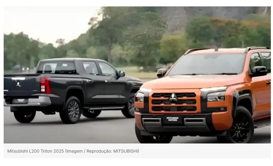 Mitsubishi L200 Triton 2025: Motor mistura diesel e elétrico, e pode rodar mais de 1.200 km sem precisar recarregar ou abastecer