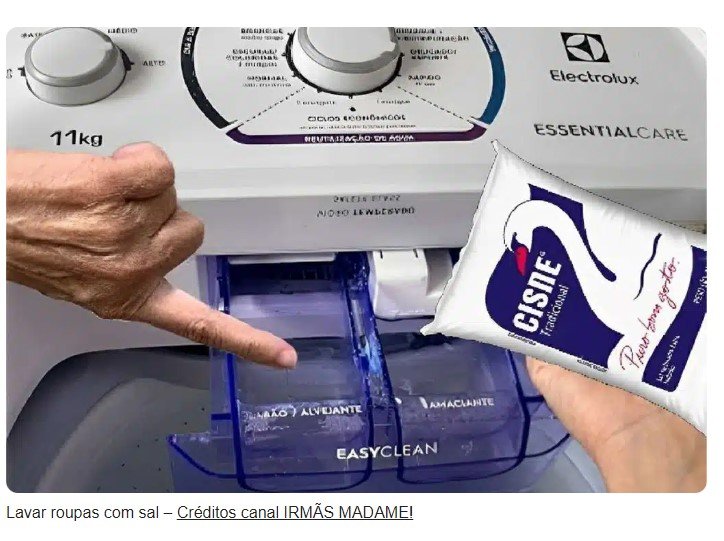 Depois que aprendi a lavar roupas com sal minhas roupas saem da máquina limpas como novas