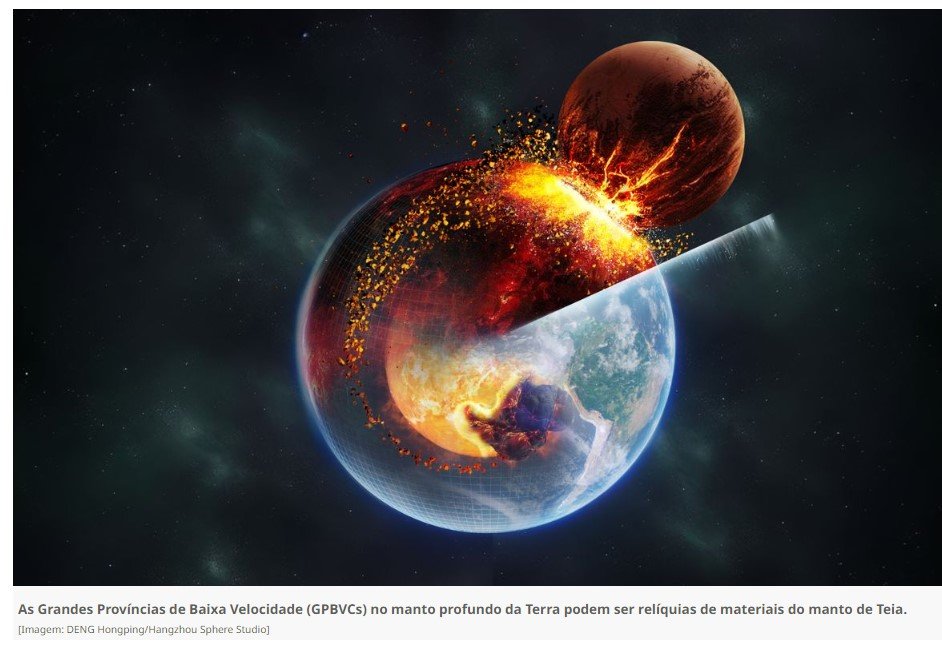Restos de um planeta destruído podem estar nas profundezas da Terra