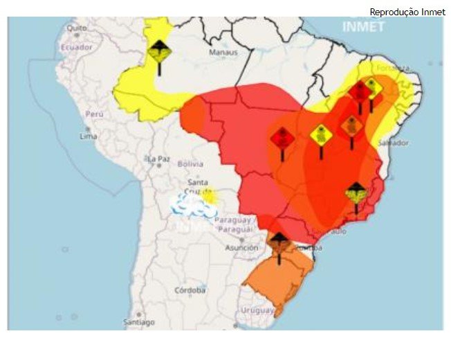 Semana de feriado tem alerta vermelho para calor em MT