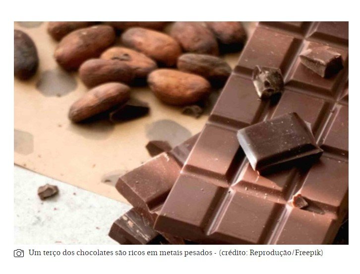Metais pesados são encontrados em chocolates de marcas famosas