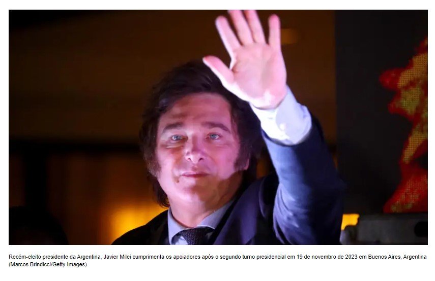 Bolsa argentina salta quase 23% e 'dólar blue' supera os mil pesos no primeiro dia útil após eleição de Milei
