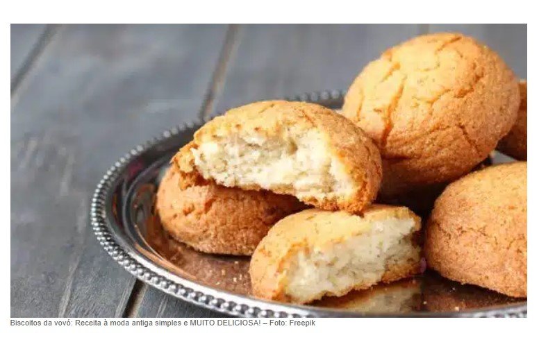 Biscoitos da vovó: Receita à moda antiga simples e MUITO DELICIOSA!