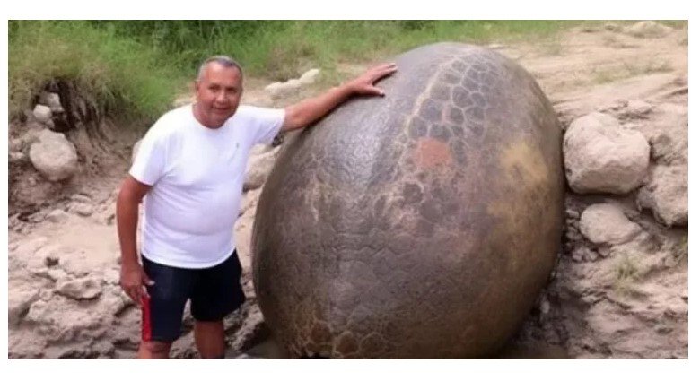 Fazendeiro descobre 'Ovo de Dinossauro' de tamanho gigantesco