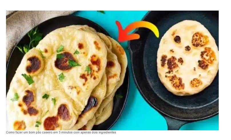Como fazer um bom pão caseiro em 3 minutos com apenas dois ingredientes