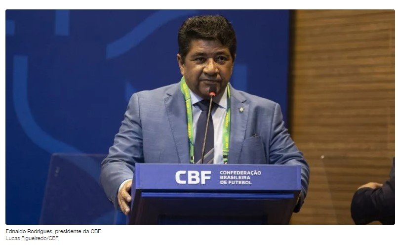 Ednaldo Rodrigues volta à presidência da CBF por decisão de Gilmar Mendes