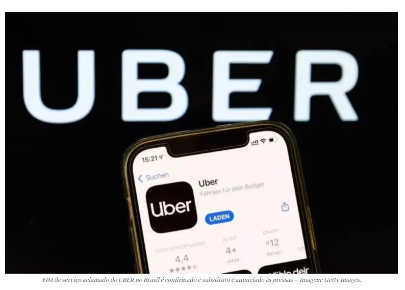 FIM de serviço aclamado do UBER no Brasil é confirmado HOJE (09/01) e substituto é anunciado às pressas