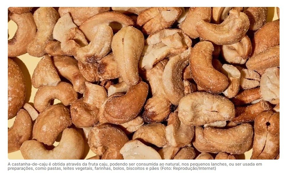 Castanha-de-caju pode ajudar no ganho de massa muscular, no envelhecimento precoce e na depressão