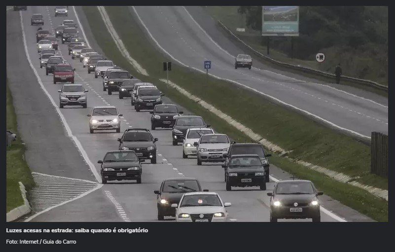 'Lei do farol' nas estradas mudou; conheça as regras atuais