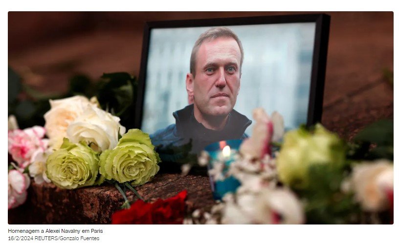 Cerca de 100 pessoas foram presas em vigílias após morte de Navalny, diz ONG