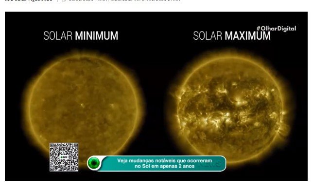 Sol passa por mudanças notáveis em apenas dois anos; veja
