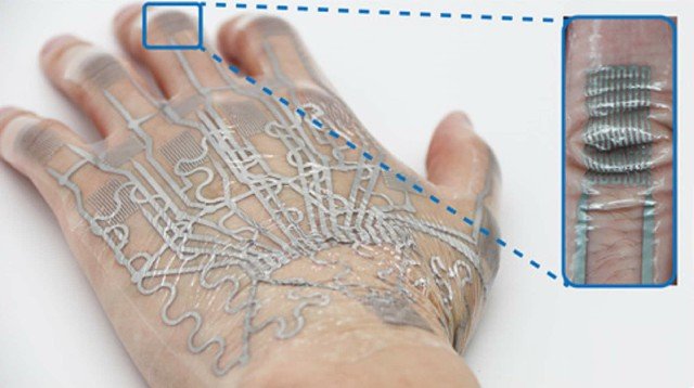 Tatuagem eletrônica usa rugas da pele para aumentar sua eficiência